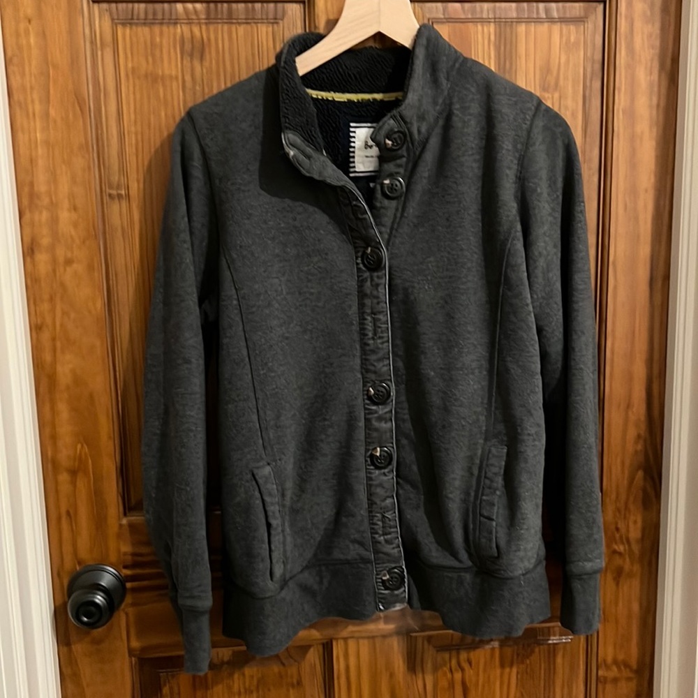 Boden Gray Button-Up Jacket